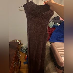 Slinky Chelsea28 plum sparkle dress